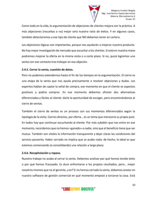 Melgares Condori Magaly
Mgr. José Ramiro Zapata Barrientos
Materia: Mercadotecnia V
Grupo: 01
10
“LIBEREMOS BOLIVIA”
Como ...