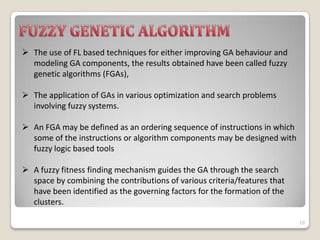 Fuzzy Genetic Algorithm | PPTX