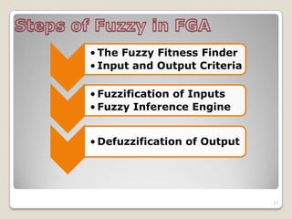 Fuzzy Genetic Algorithm | PPTX