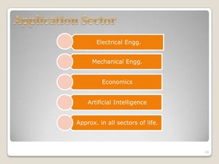 Electrical Engg.
Mechanical Engg.
Economics
Artificial Intelligence
Approx. in all sectors of life.

19

 
