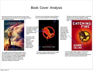 Book Cover Analysis
Friday, 4 July 14
 