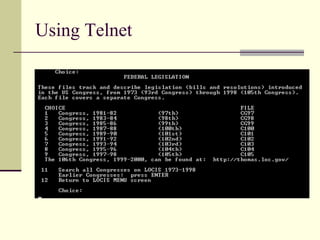 Using Telnet 