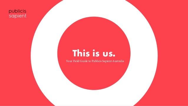 Publicis Sapient Sydney Field Guide