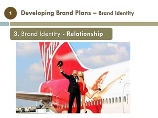 Developing Brand Plans – Brand Identity1
3. Brand Identity - Relationship
 