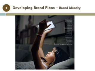 Developing Brand Plans – Brand Identity
Brand Identity (3)
1
 