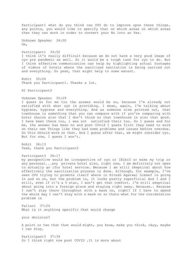 Transcript of Focus Group Discussion