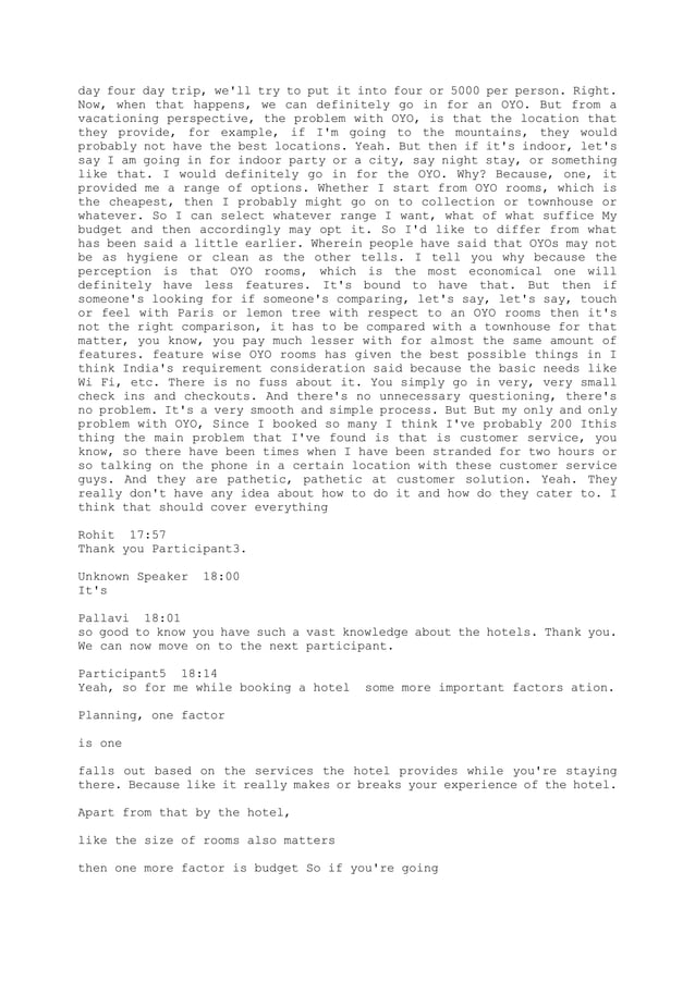Transcript of Focus Group Discussion