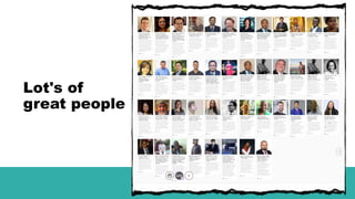 Lot's of
great people
 