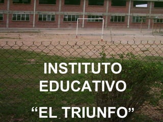 INSTITUTO EDUCATIVO “ EL TRIUNFO ” 