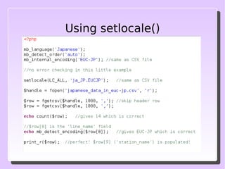 The CSV file 