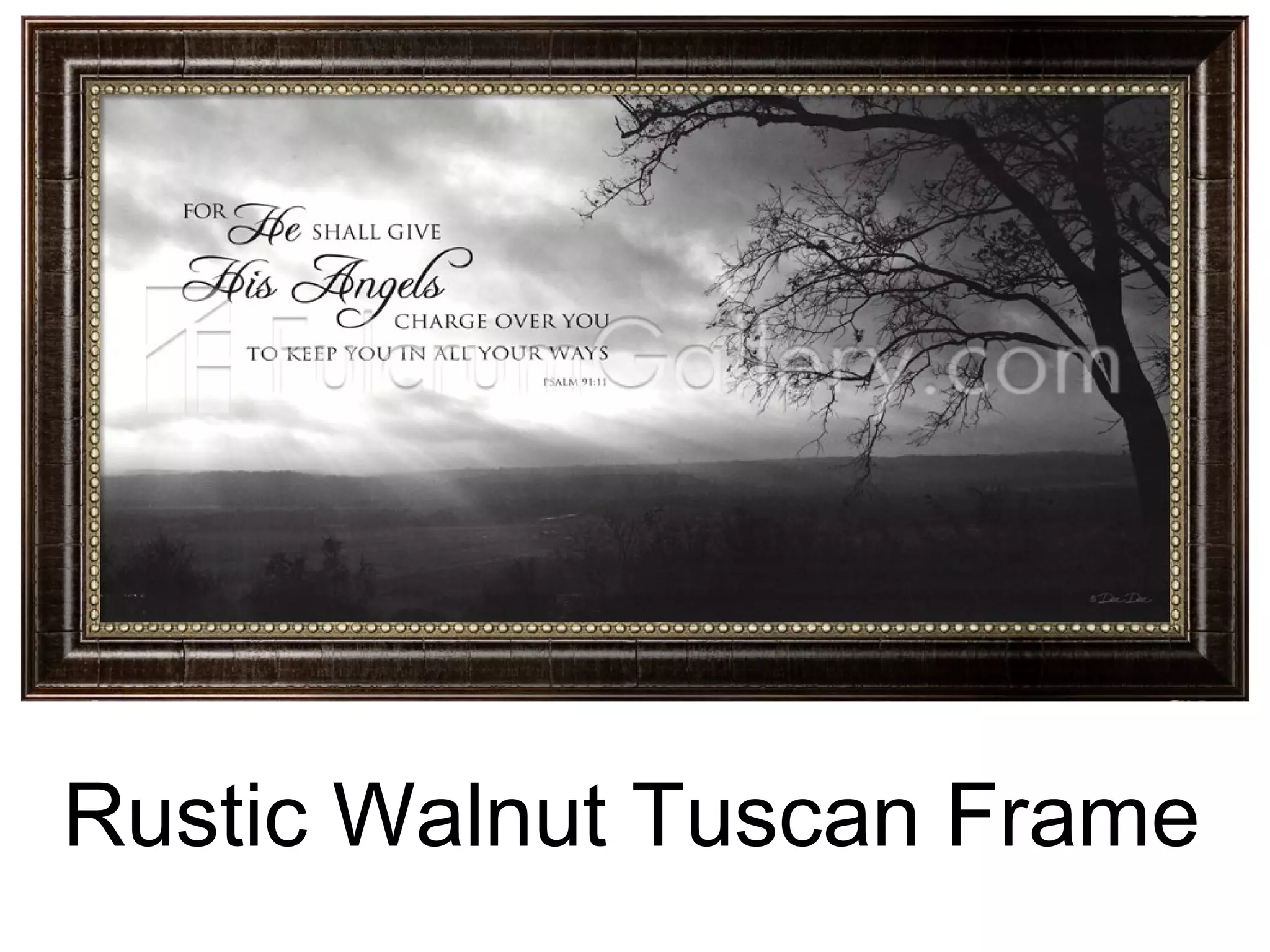 Rustic Walnut Tuscan Frame