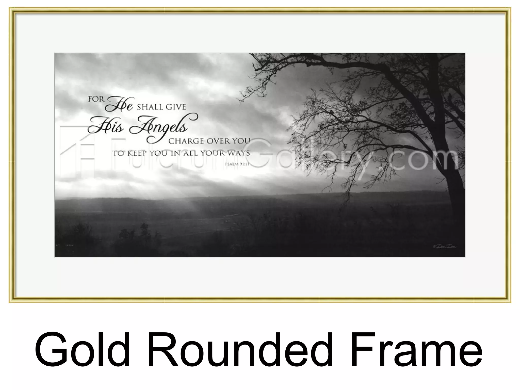 Gold Rounded Frame