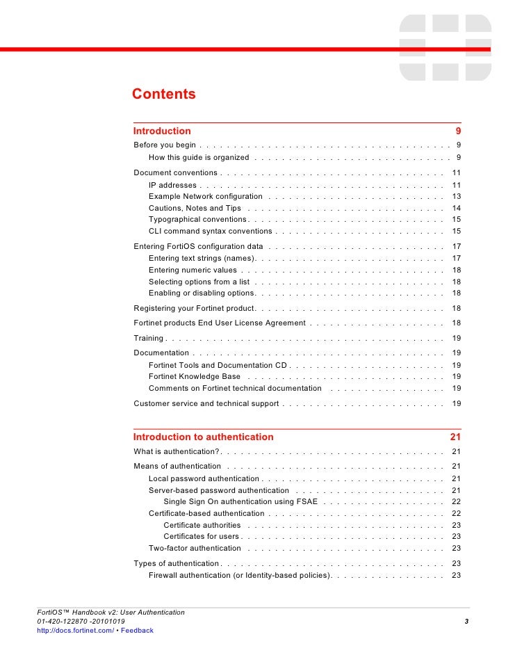 Fortigate Hand Book
