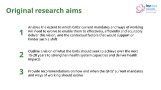 Reimaging the future of Global health Initiatives | PPTX