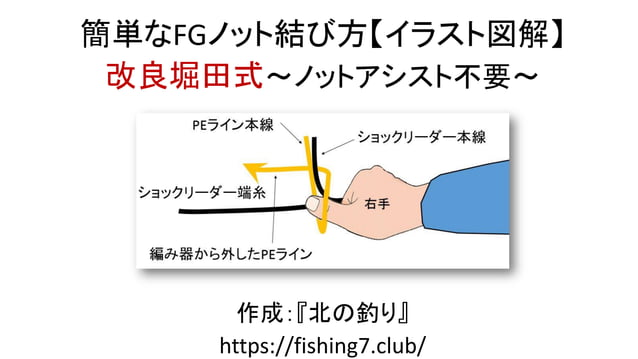 新簡単なfgノット結び方 イラスト図解