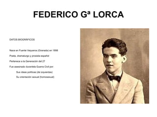 FEDERICO Gª LORCA ,[object Object]