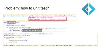 Problem: how to unit test?
 