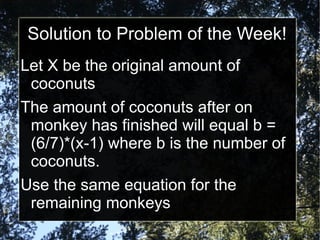 Solution to Problem of the Week! ,[object Object]
