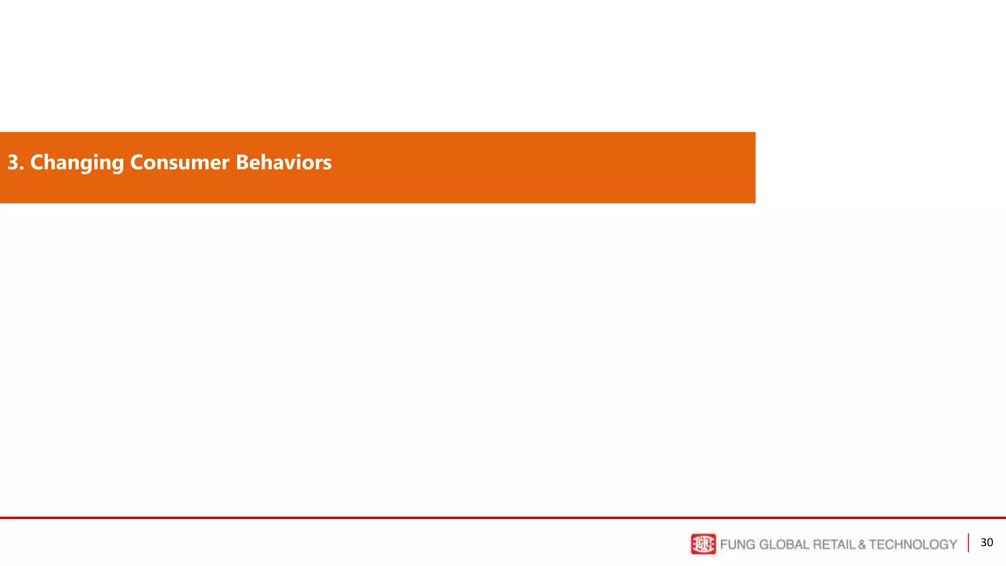30
3. Changing Consumer Behaviors
 