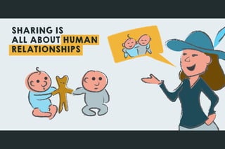 SHARING IS
ALL ABOUT HUMAN
RELATIONSHIPS
 