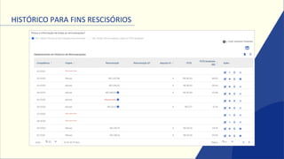 HISTÓRICO PARA FINS RESCISÓRIOS
 