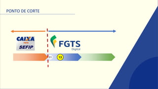 PONTO DE CORTE
01 13
 