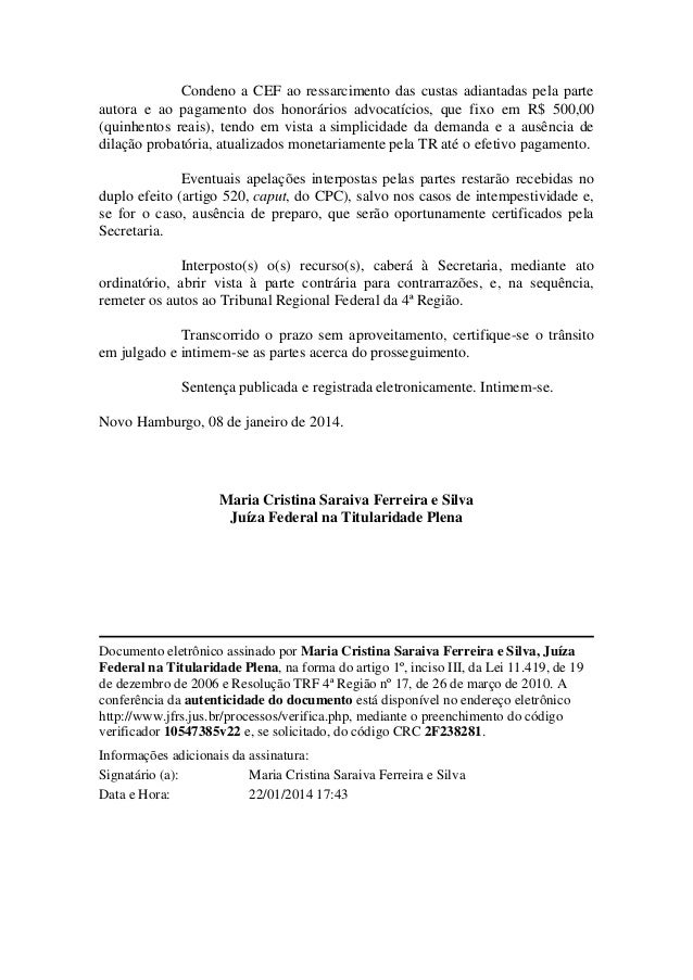 Fgts procedência novo hamburgo