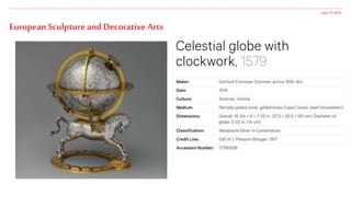 June 17,2019
European Sculpture and Decorative Arts
 