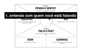 1. entenda com quem você está falando
 