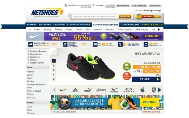 netshoes loja online