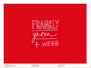 Frankly, Green + Webb t: @lindsey_green @franklyGWCreated for: Presented by: Date issued:
Museums Get Mobile Lindsey Green May 2014
 