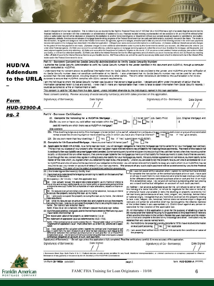 Fha Training For Loan Originators Oct 08 Fha Training For Loan Originators Oct 08