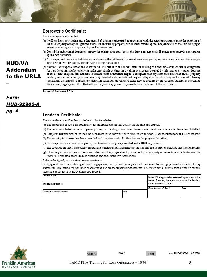 Fha Training For Loan Originators Oct 08 Fha Training For Loan Originators Oct 08