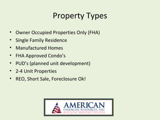 Fha streamline 203k powerpoint