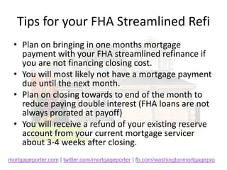 Streamlined Refinance FHA Streamline Refinance | PPTX