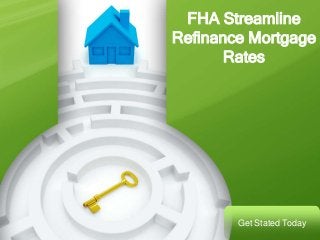 FHA Streamline
Refinance Mortgage
       Rates




        Get Stated Today
 
