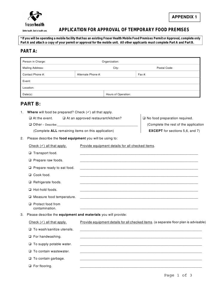 Fha Temporary Food Permit Revised May 2008