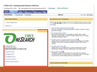 Crim 4385 undergraduate research methods spr15 | PPTX