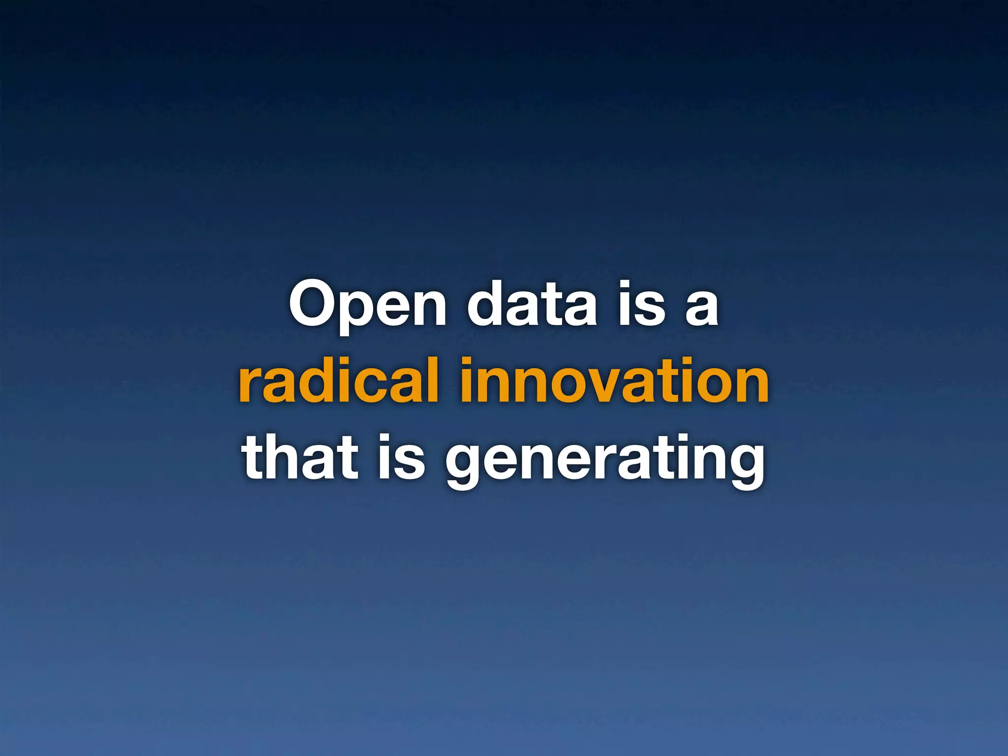 The Power of Open Data