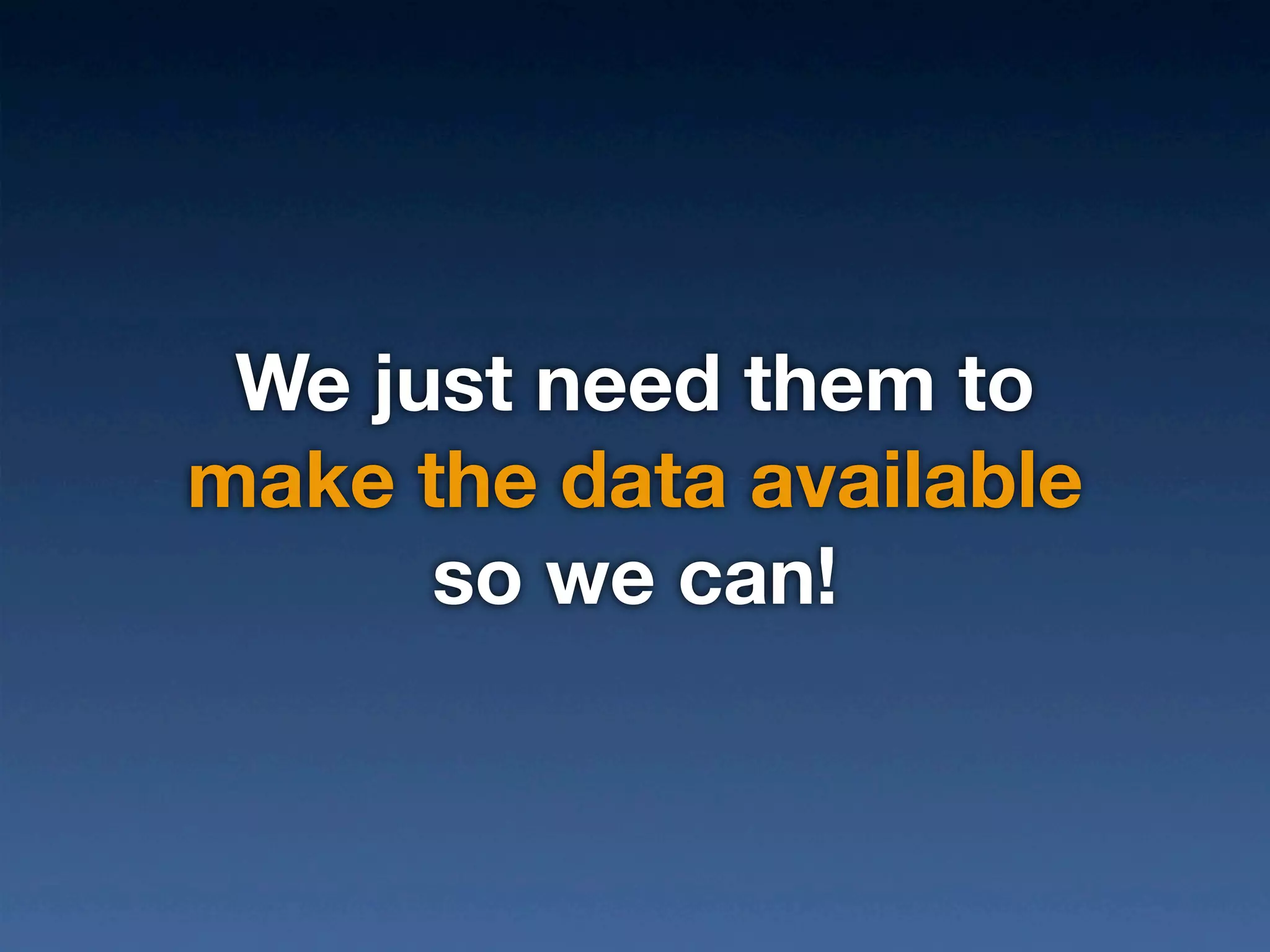 The Power of Open Data