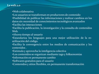 Facilita la convergencia entre los medios de comunicación y los contenidos. 