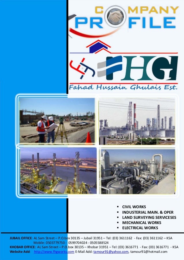 Fhg Contracting Company Profile Surveying Works - 