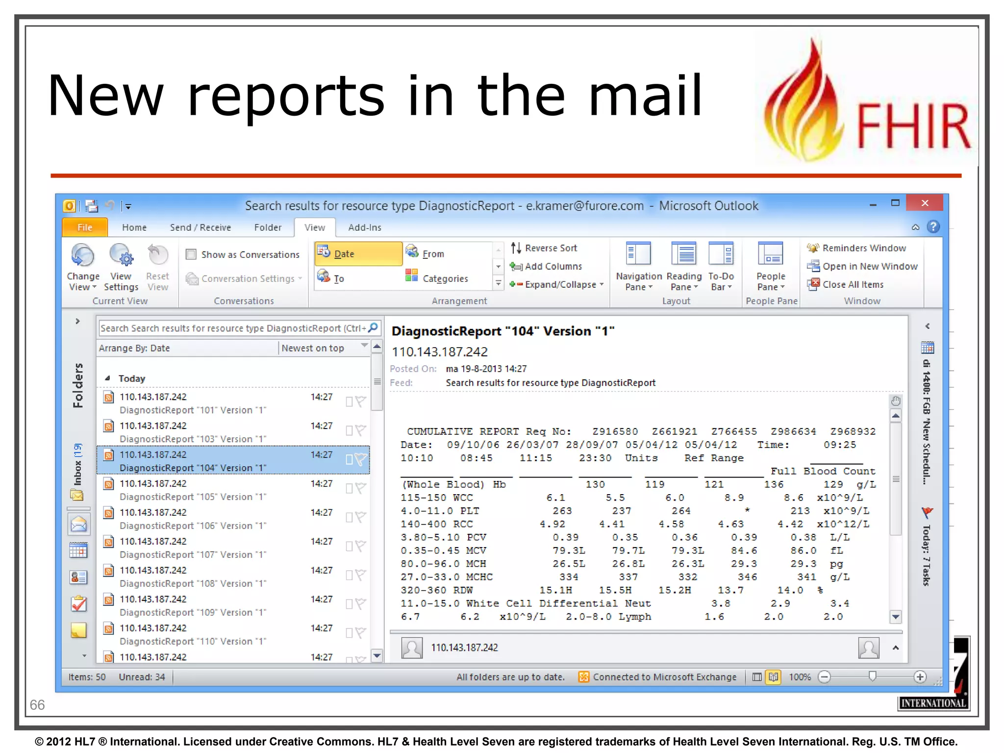 How FHIR uses Atom to communicate sets of resources

BUNDLES

© 2012 HL7 ® International. Licensed under Creative Commons. HL7 & Health Level Seven are registered trademarks of Health Level Seven International. Reg. U.S. TM Office.

 