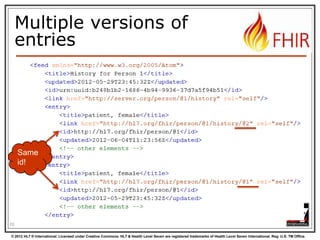An example Bundle

70
© 2012 HL7 ® International. Licensed under Creative Commons. HL7 & Health Level Seven are registered trademarks of Health Level Seven International. Reg. U.S. TM Office.

 