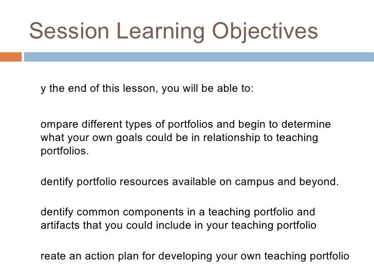 Introduction to Teaching Portfolios