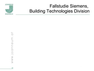 Fallstudie Siemens,  Building Technologies Division 