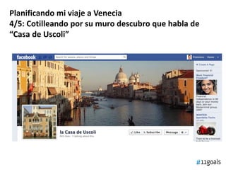 Planificando mi viaje a Venecia
4/5: Cotilleando por su muro descubro que habla de
“Casa de Uscoli”
 