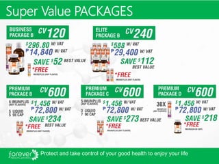 28
Super Value PACKAGES
Protect and take control of your good health to enjoy your life
 