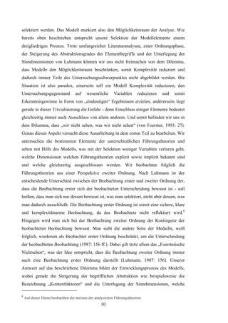 B.A.-Thesis: Führung in Unternehmen