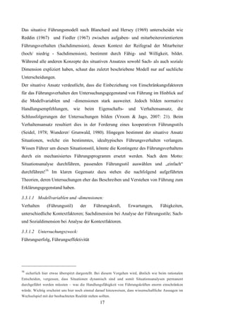 B.A.-Thesis: Führung in Unternehmen